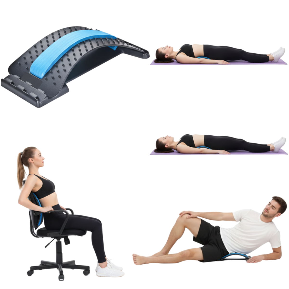 Masážny strečingový mostík na chrbát – detail konštrukcie