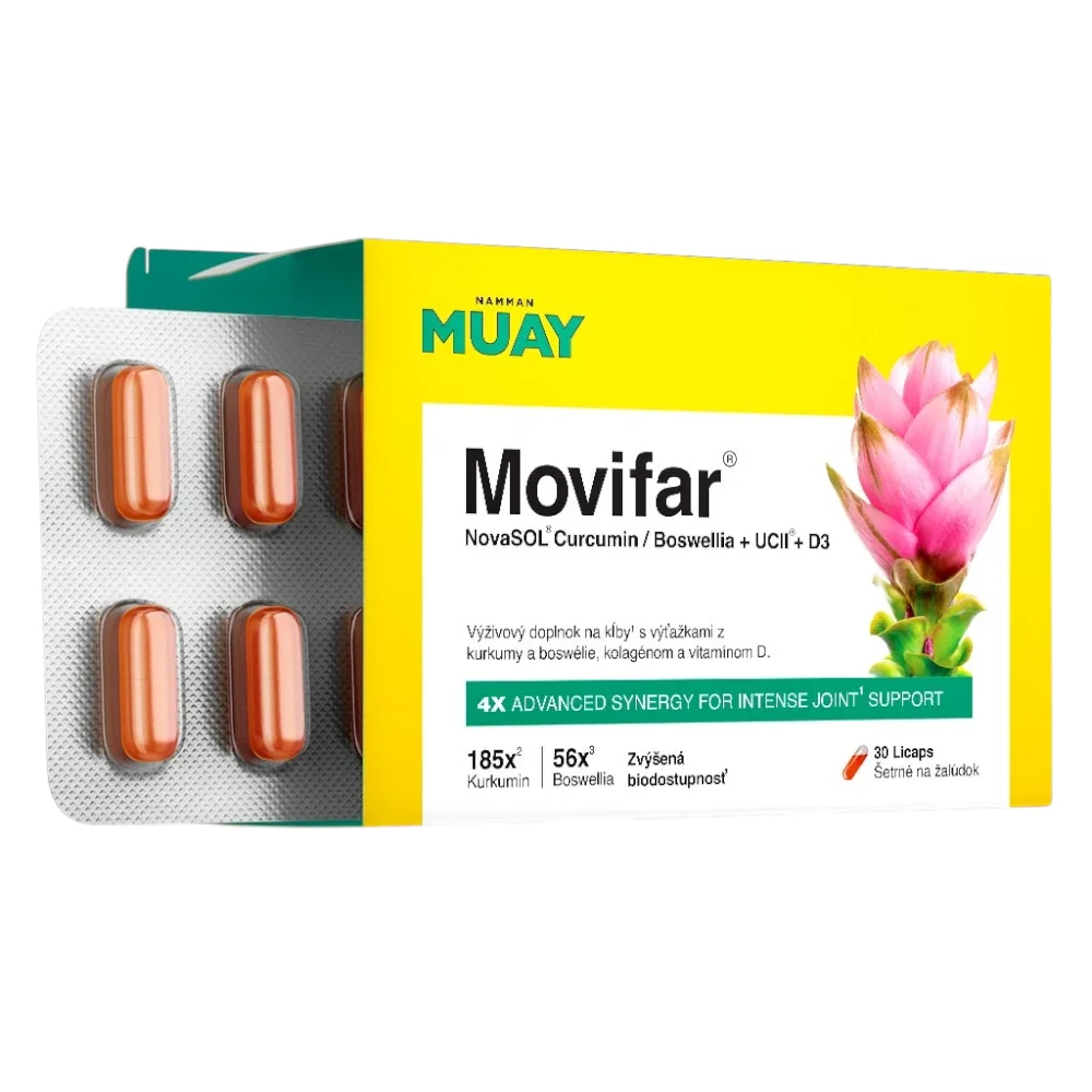 Movifar – doplnok stravy s kurkumínom a boswelliou