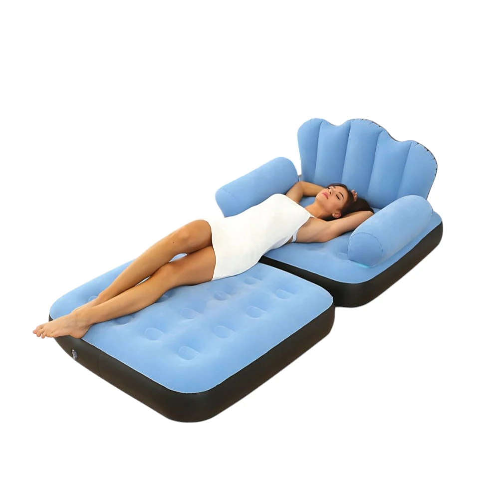 Nafukovacia pohovka 2v1 v polohe kresla