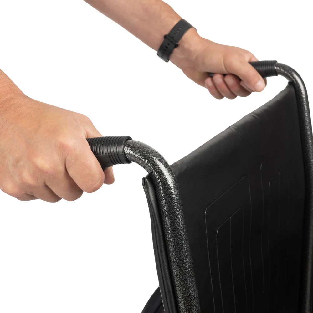 Detail konštrukcie oceľového invalidného vozíka BIG-TIM