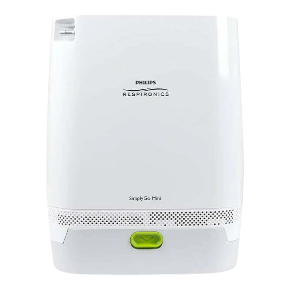 Prenosný koncentrátor kyslíka Philips SimplyGo Mini – pohľad z boku