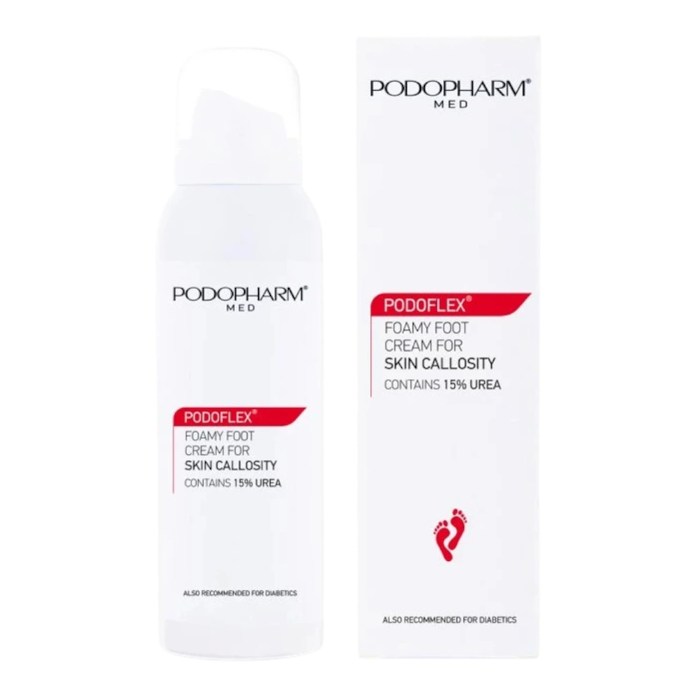 PODOFLEX krémová pena s 15 % UREY – balenie 125 ml