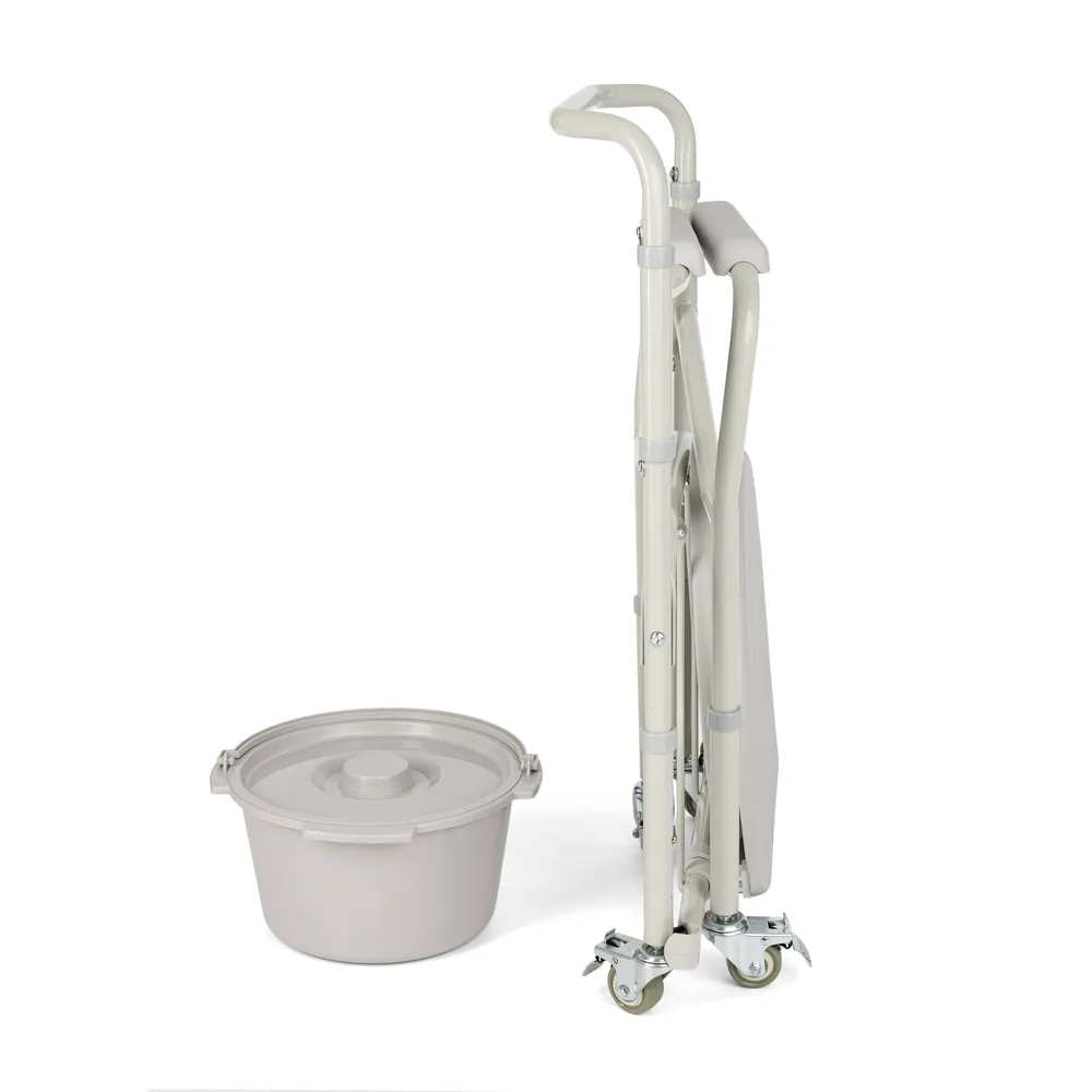 Skladacie WC kreslo s kolieskami