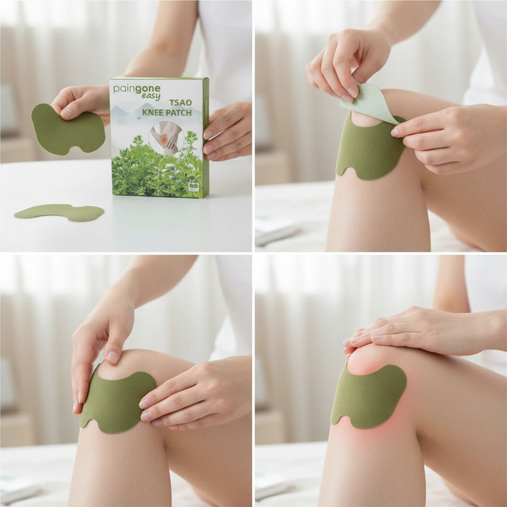 Prírodná hrejivá náplasť na bolesť kolena s bylinkami – balenie 10 ks