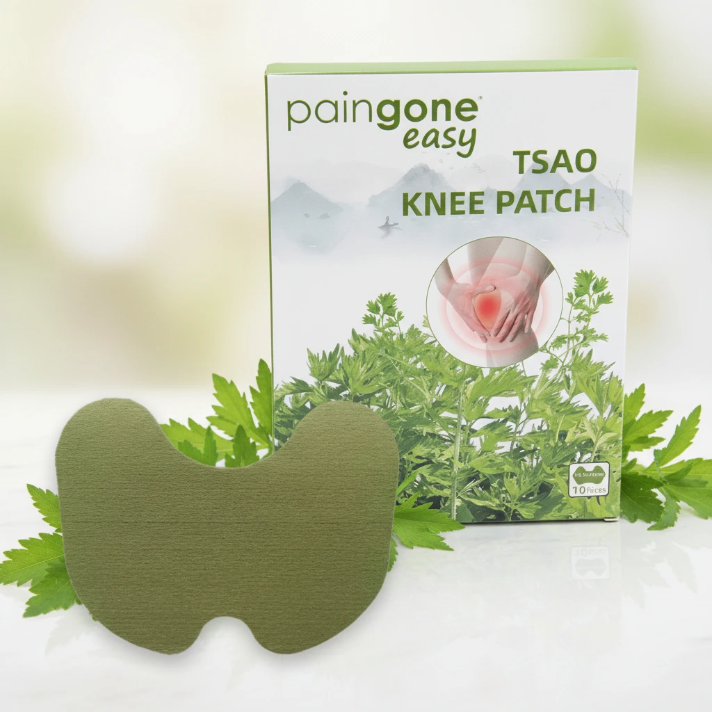 Prírodná hrejivá náplasť na bolesť kolena – použitie na pokožke
