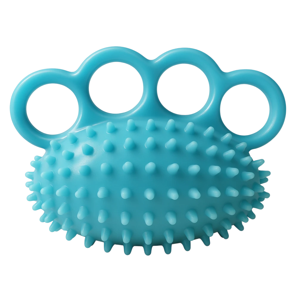 Masážna loptička – cvičenie prstov a zápästia, modrá verzia