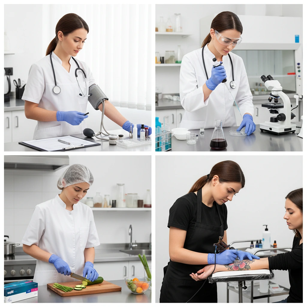 ZARYS nitrilové rukavice bez latexu, modré