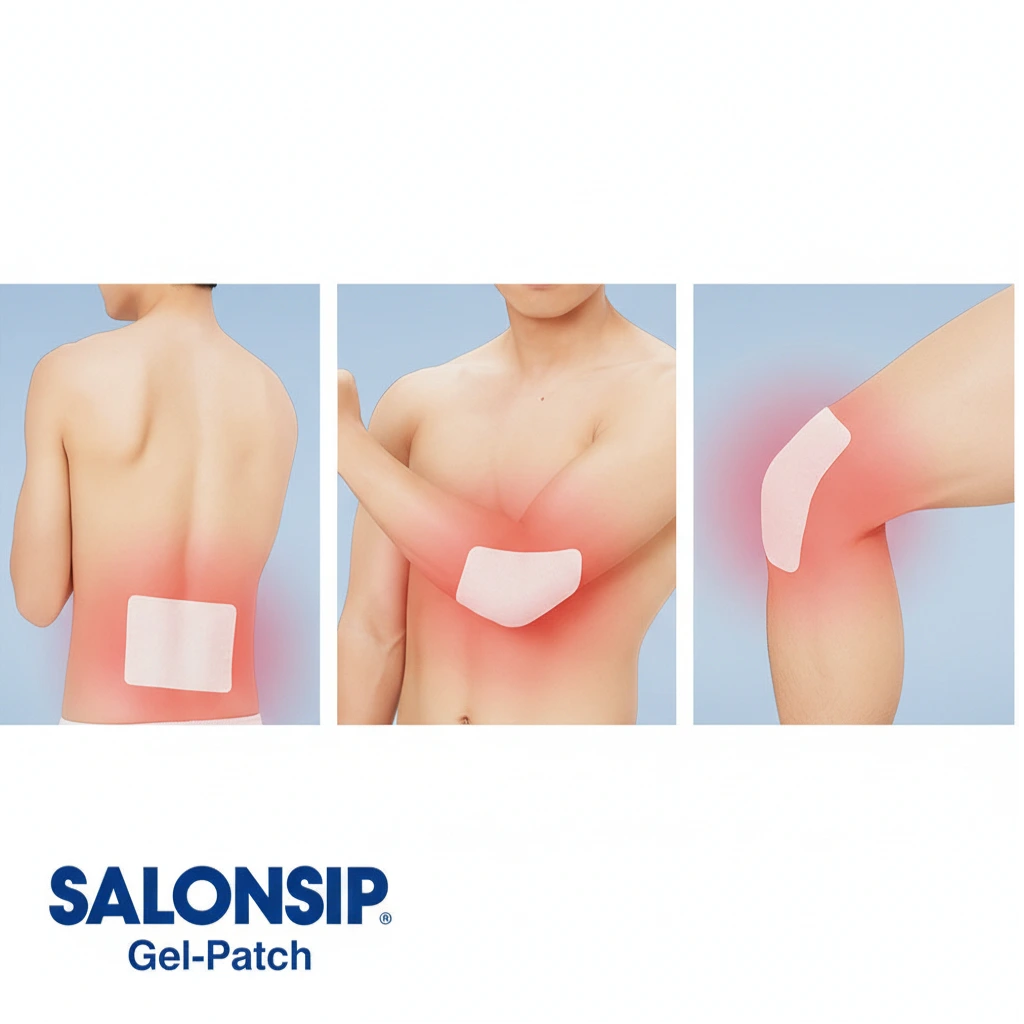 Salonsip® Gel Patch Hisamitsu® – balenie gélových náplastí 8×3 ks