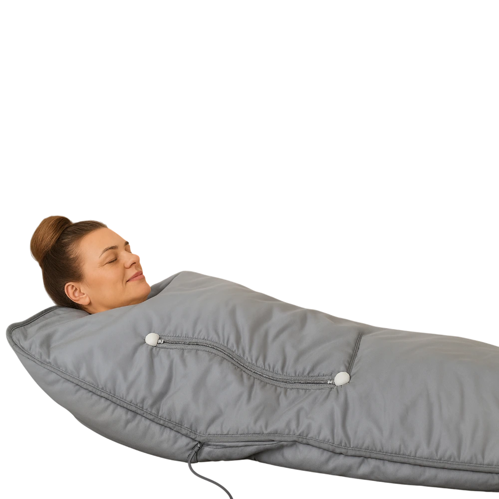 Infračervená sauna deka na tvarovanie postavy – pohľad zhora