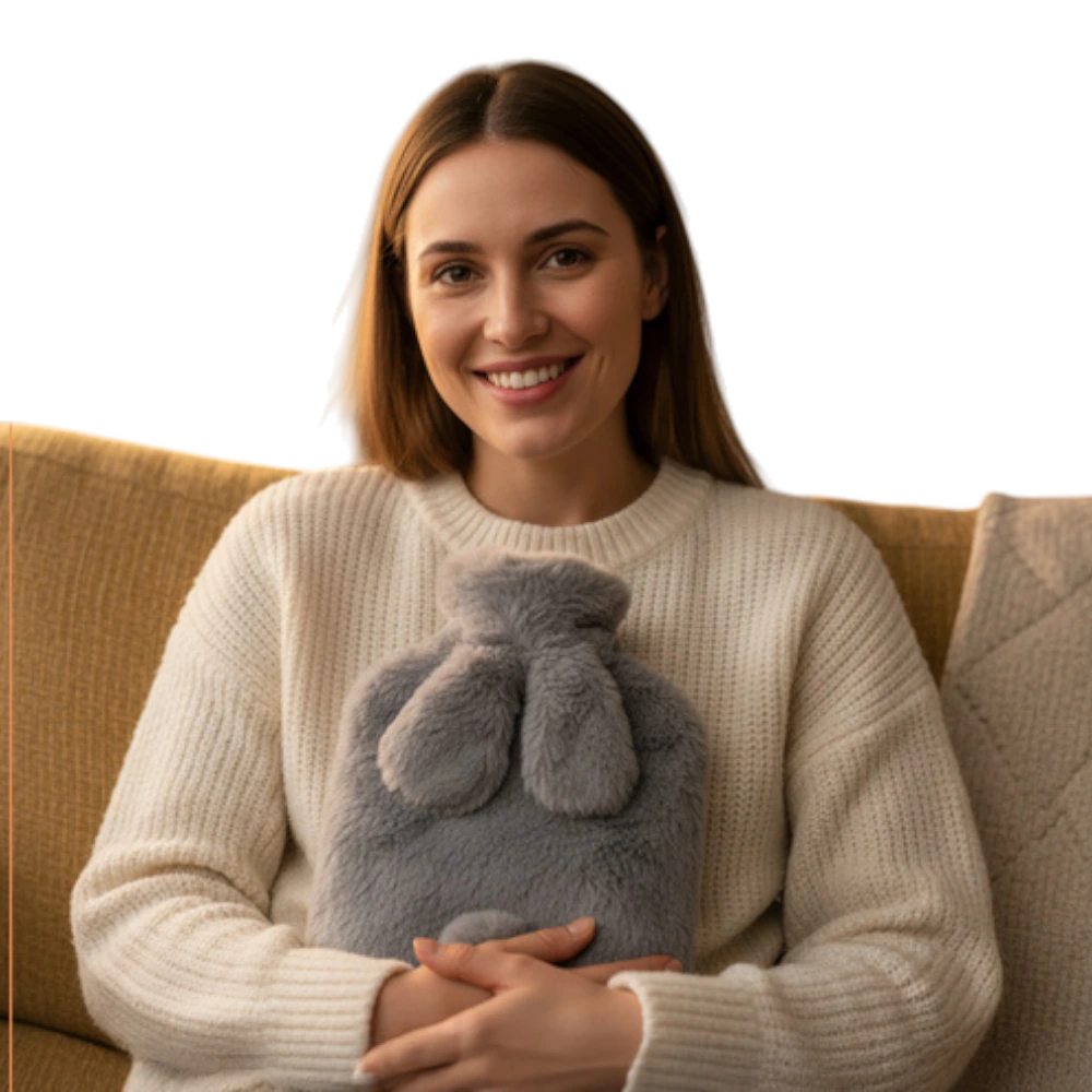 Termofor so zajačikovým poťahom 1.8 l – bezpečný a mäkký na dotyk