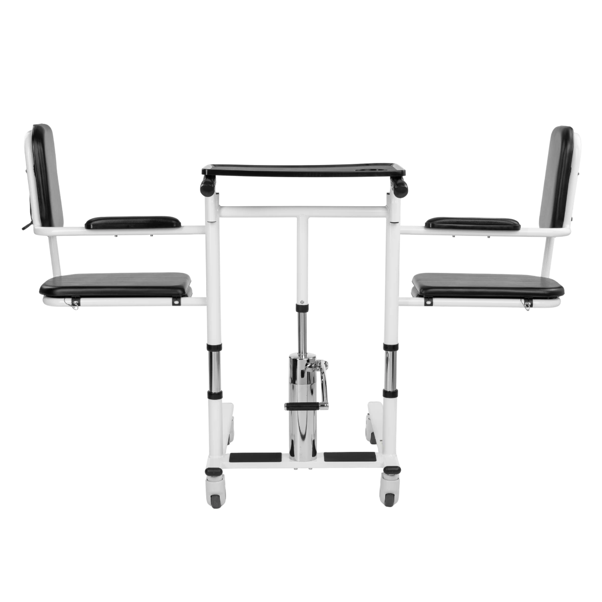 Hydraulická stolička na presun – stabilný oceľový rám a konštrukcia