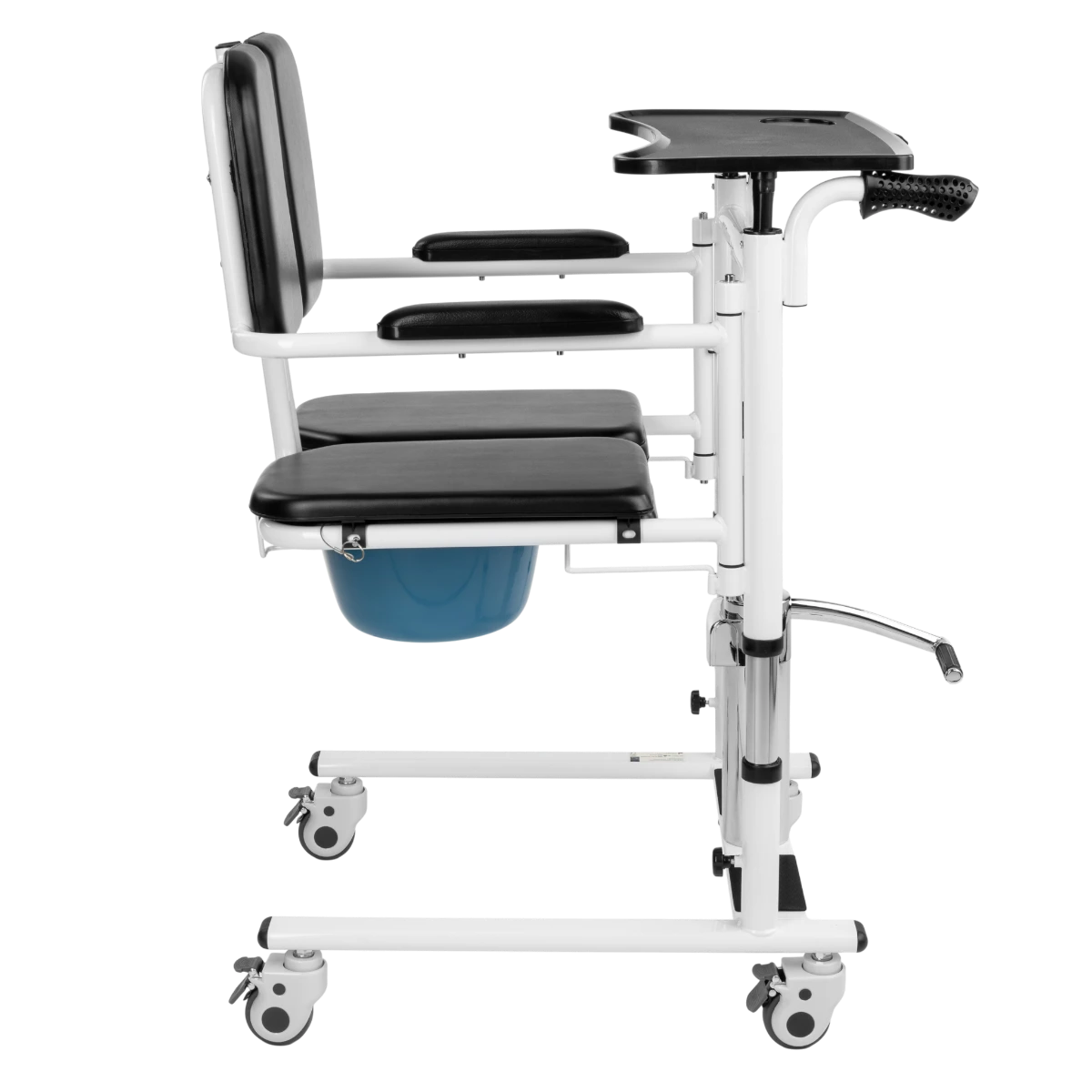 Hydraulická stolička na presun pacientov – celkový pohľad