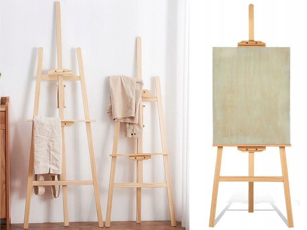 Drevený maliarsky stojan 165 cm pre deti aj dospelých