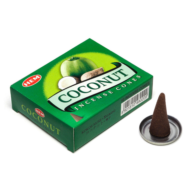 Vonné kužele Hem – kokosový orech, detail balenia