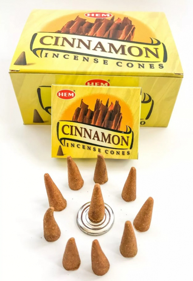 Vonné kužele Hem – škorica, detail balenia