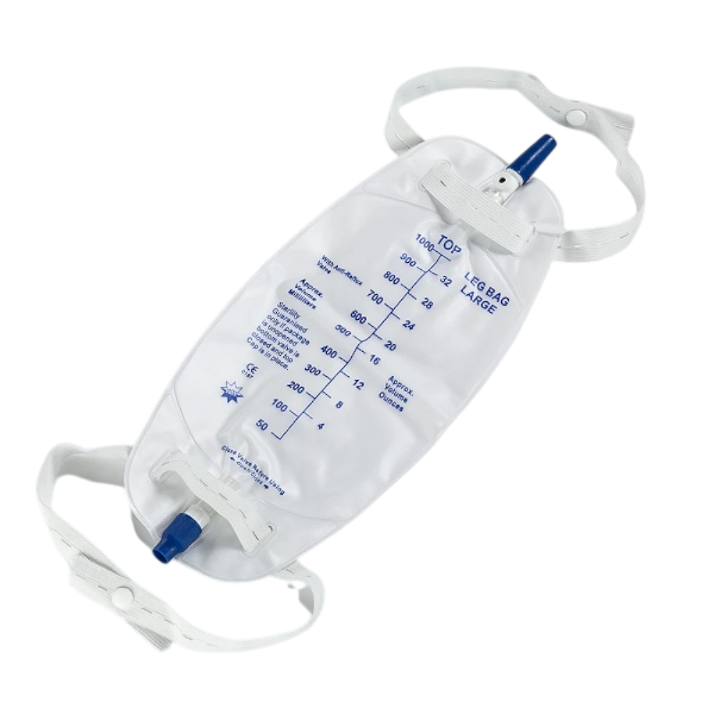 Vrecko na moč s upevnením na nohu