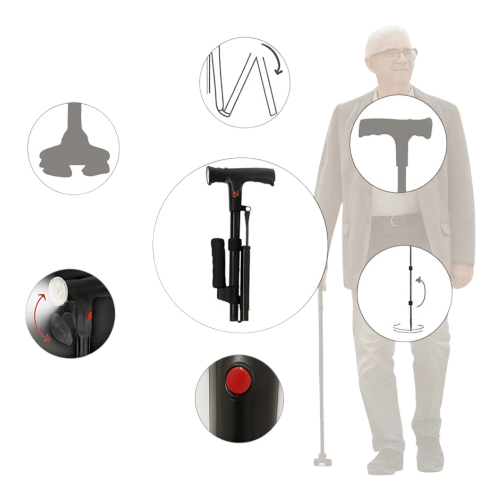 Detail rukoväte s LED svetlom na laska TS95