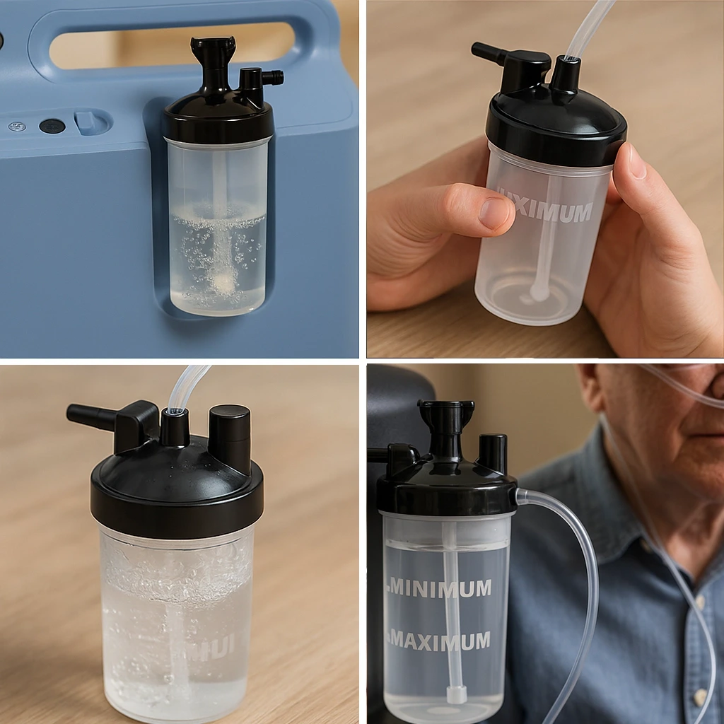 Náhradná nádržka – zvlhčovač ku kyslíkovému koncentrátoru