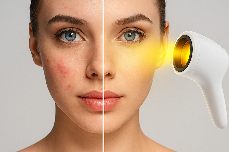 Biolampa - pred a po aplikácii