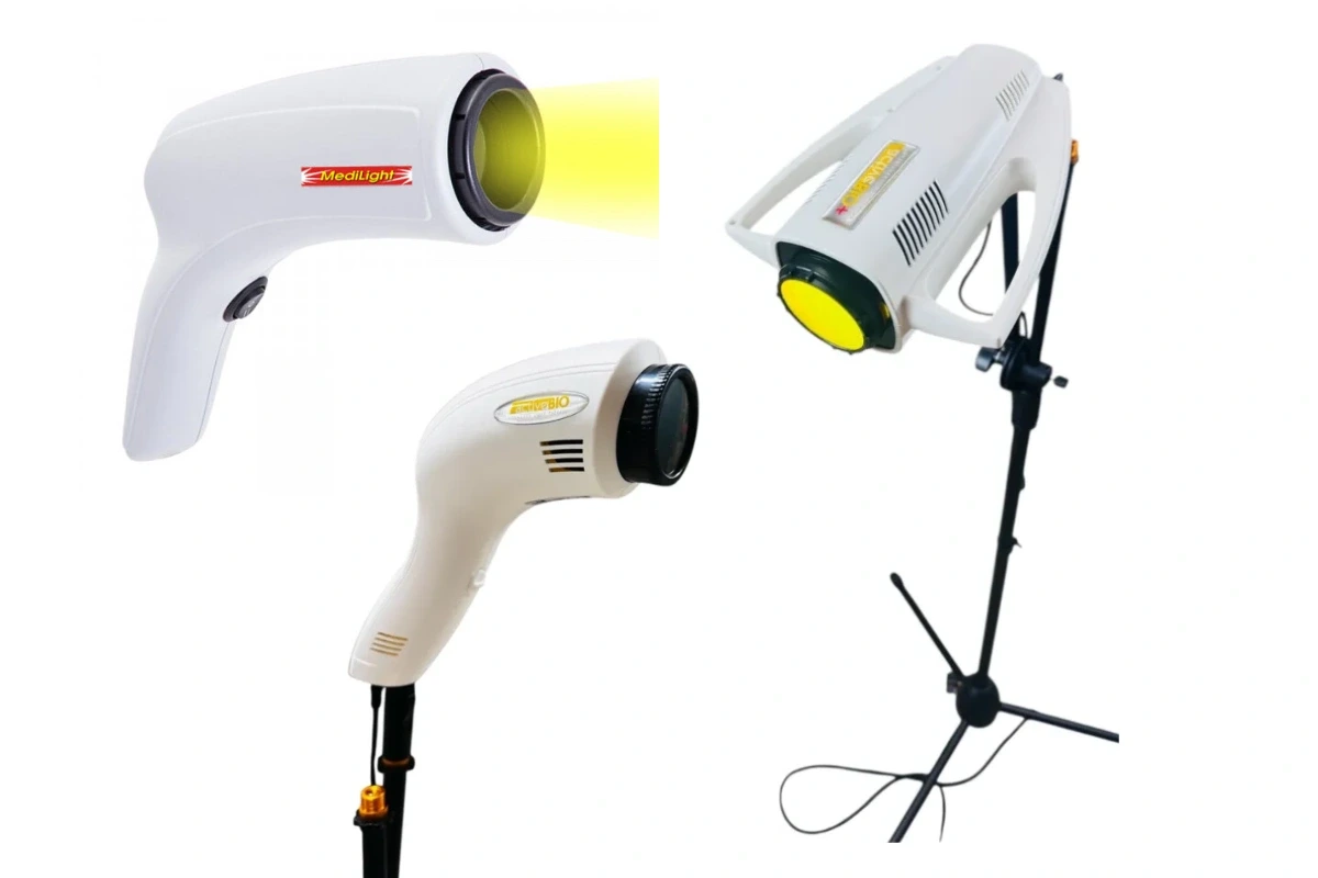 Porovnanie troch modelov biolámp v rôznych veľkostiach.