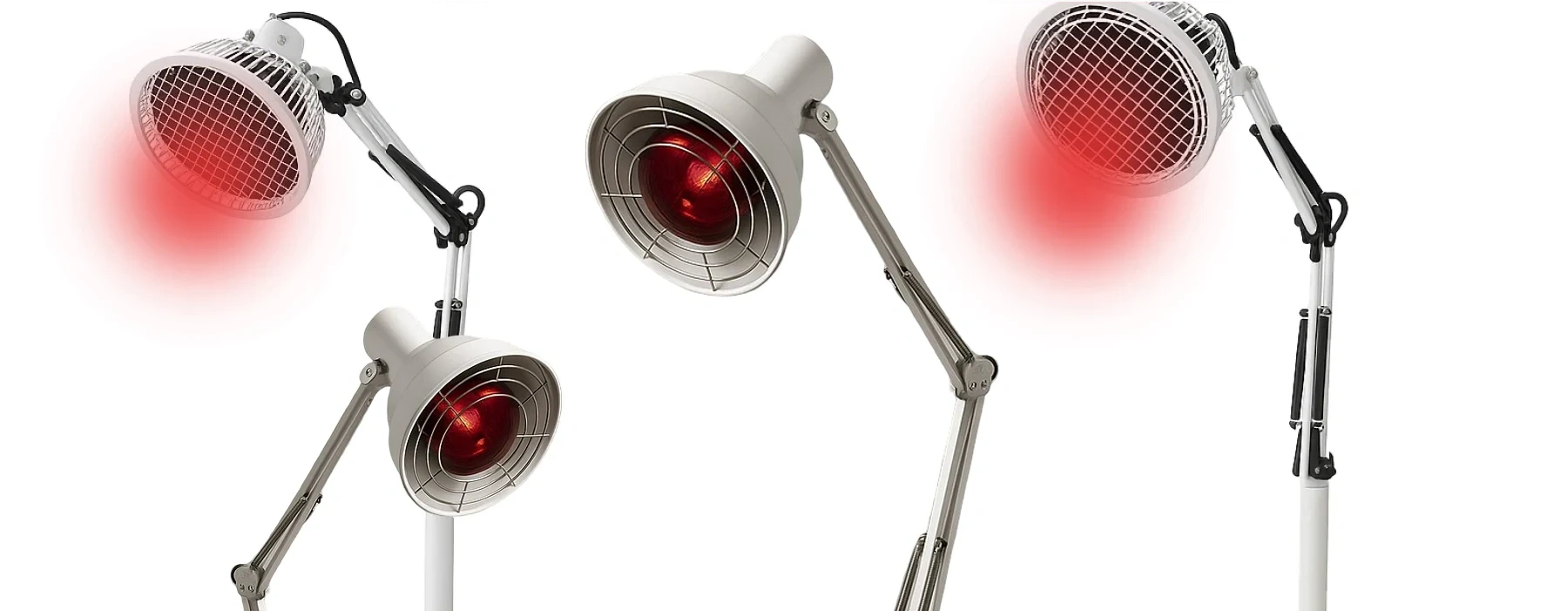 Rôzne druhy terapeutických lámp s infračerveným svetlom.