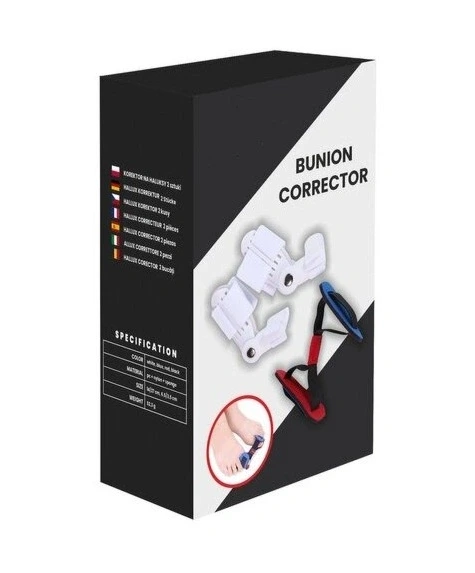 Korektor na halluxy s expanderom na cvičenie.